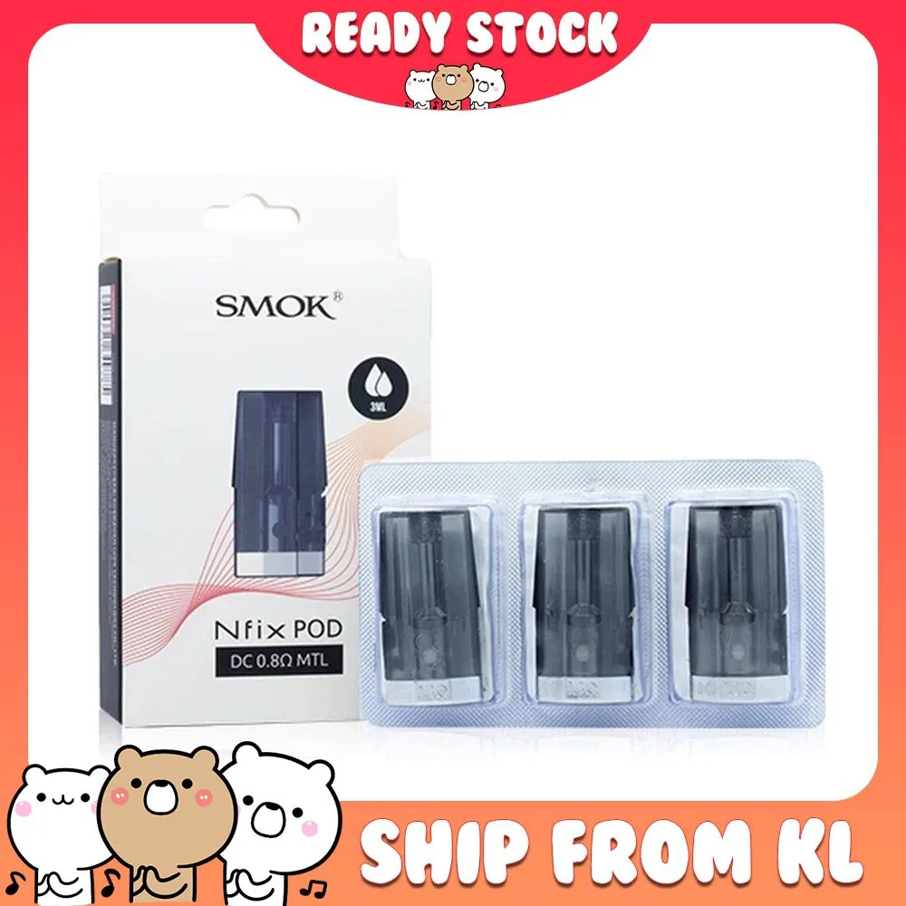 

100% Original Smok Nfix Replacement Cartridge 0.8 Ohm Mesh / MTL