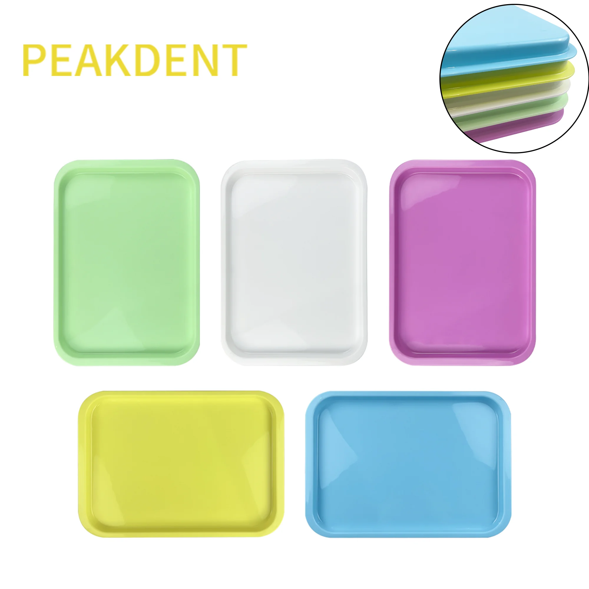 Стоматологический красочный плоский лоток с автоклавом медицинские