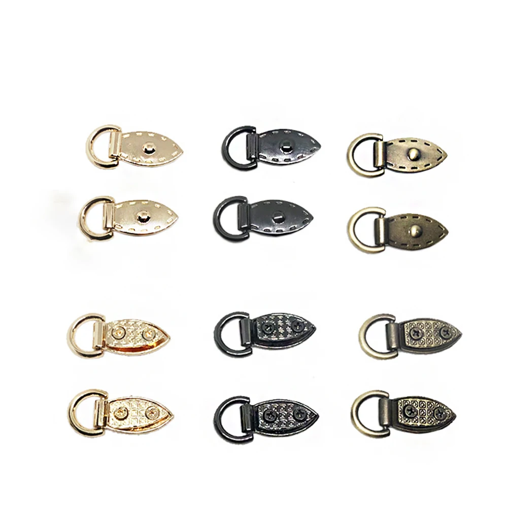 

2Pcs Bag Side Clip Buckles Screw Handbag Rings Metal Nail Hook Buckles Swivel Rivet Screw Side Clasp Bags Strap Chain Hook