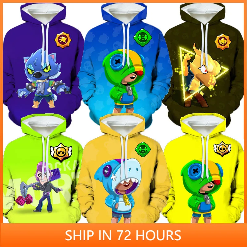

Kids Sweatshirt Browlerss Rico and Star, Child Wear 3d Swearshirt Boys Girls Tops Sally Leon Hoodie Teen Clothes