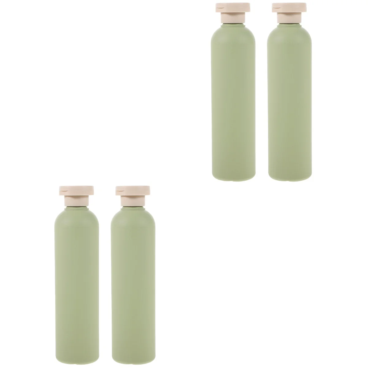 

4 pcs Refillable Travel Bottles Toiletries Lotion Container squeeze Bottles for Shampoo Conditioner(400ml)