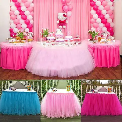 

Тюль TUTU скатерть столовая посуда квадратная Свадебная вечеринка Baby Shower День Рождения Декор