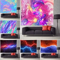 mysterious lightning landscape tapestry art printing tapestry psychedelic tapestry wall hanging decoration room decor tapestry