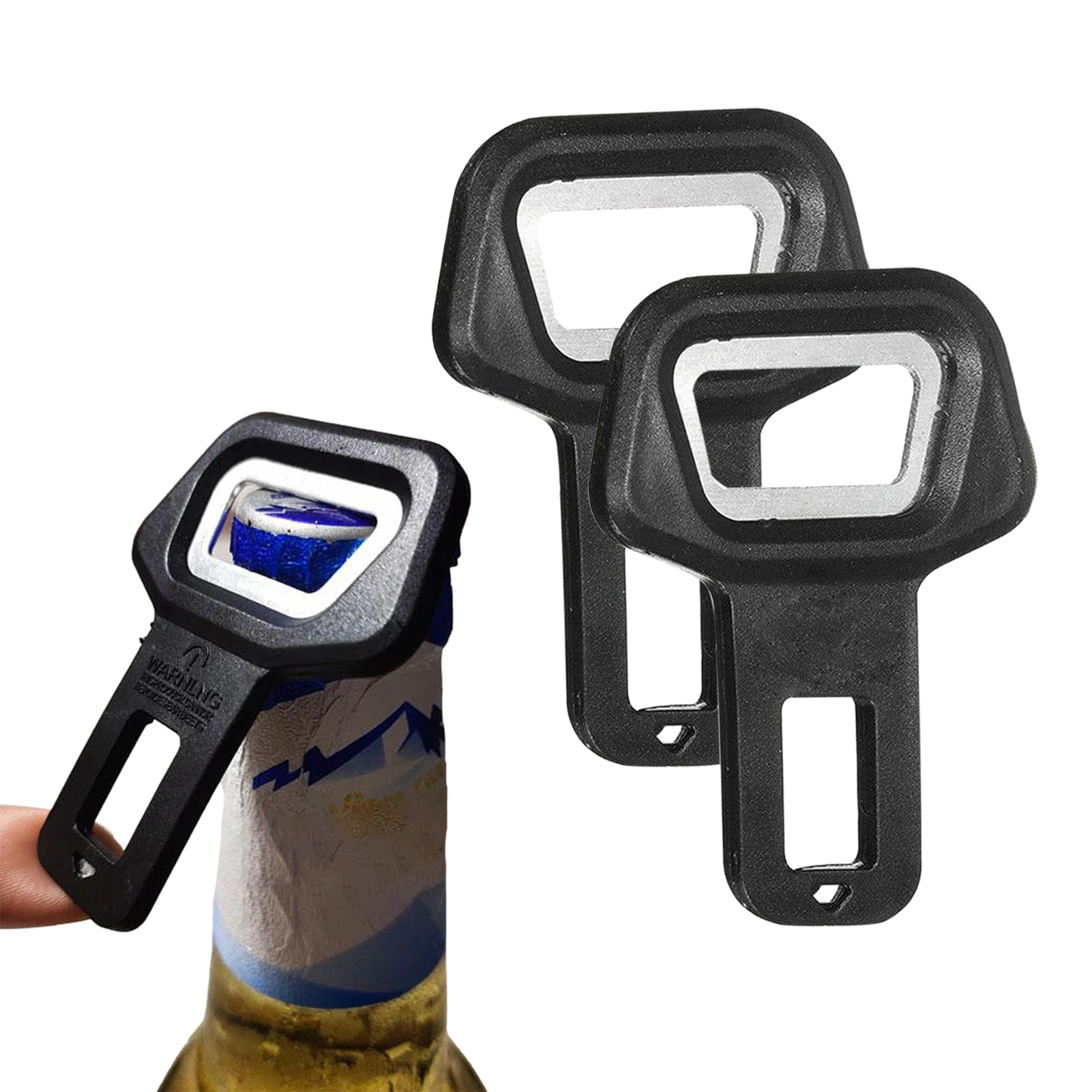 

Car Safety Belt Buckle Clip Auto Seat Belt Stopper Plug Multipurpose Bottle Opener Portable Car Key Chain Car Interior Accessory