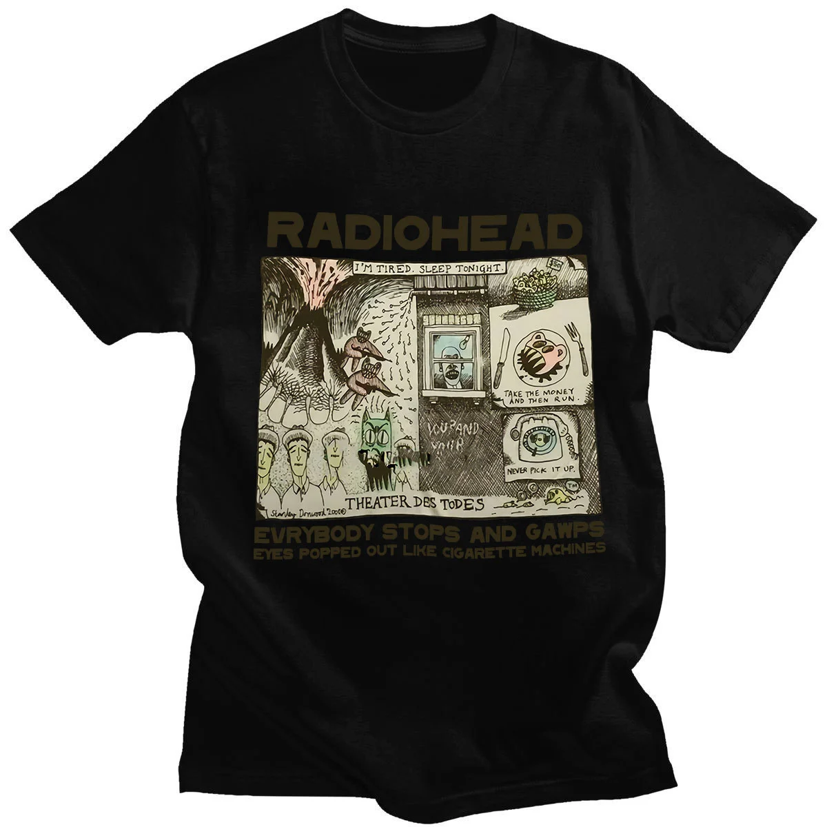 

Radiohead Vintage 2000 Kaus Hip Hop Band Rock Uniseks Kaus Cetak Album Musik Pria Lengan Pendek Kerah O Kaus Katun