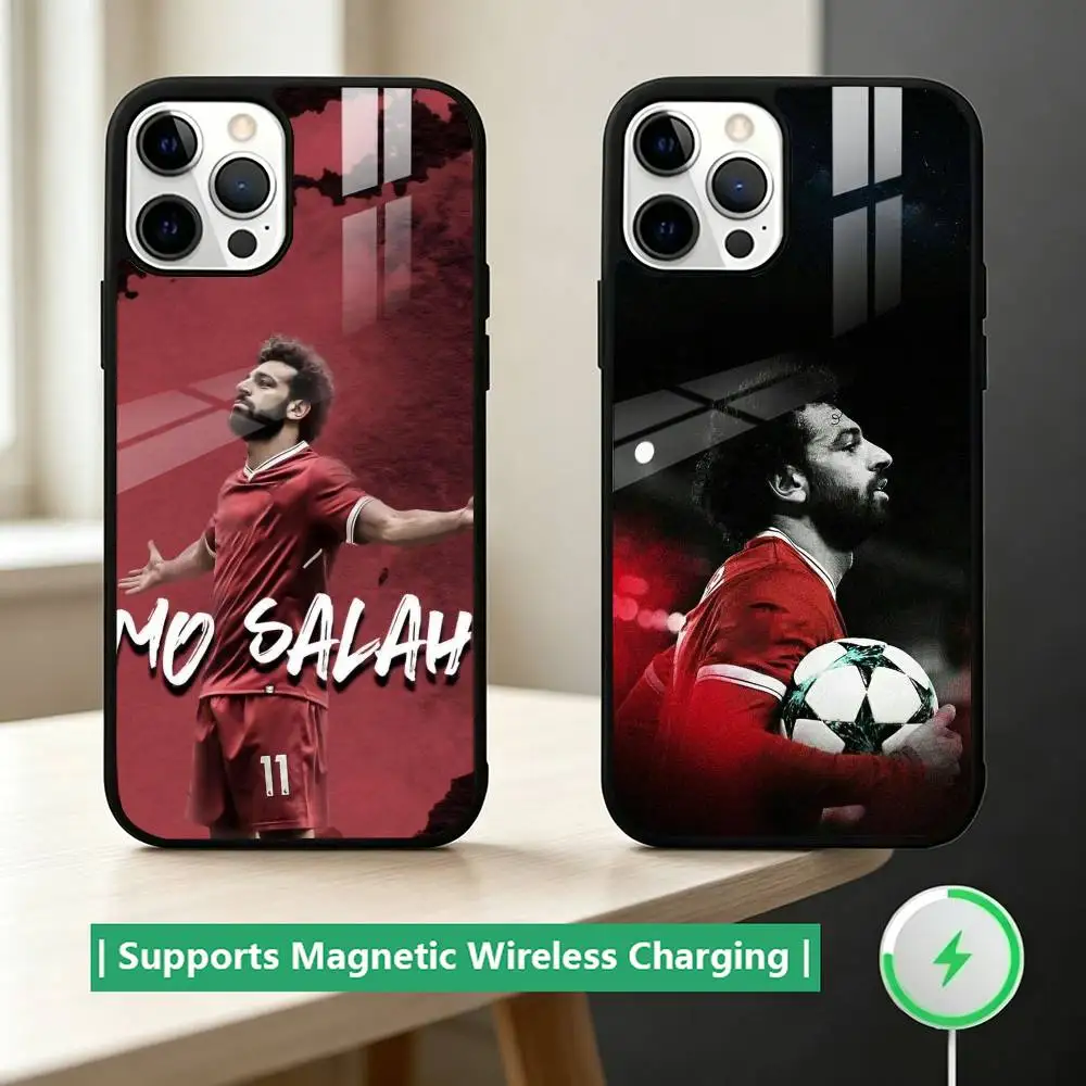 Фото Чехол для телефона M-Mohamed Salah Football для iPhone 17, 16, 15, 14, 13, 12, 11 Plus, Pro с поддержкой магнитной беспроводной зарядки №1