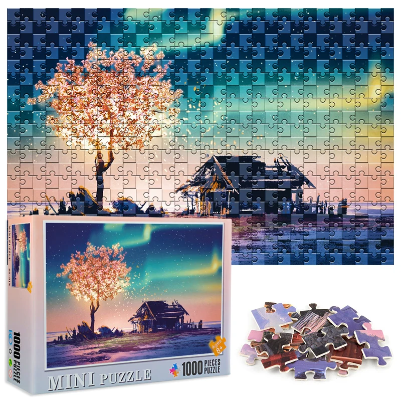 

Пазлы бумажные для взрослых и детей, 1000 шт.