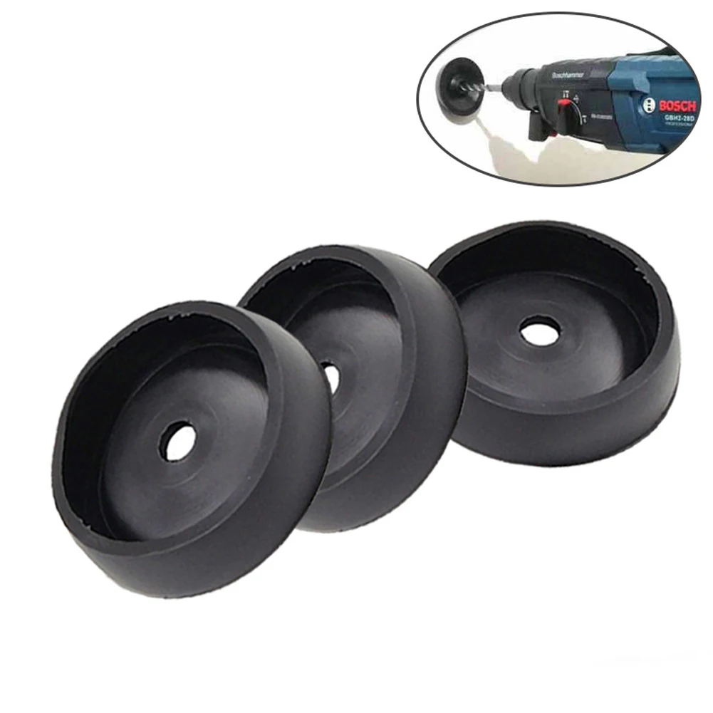 

3Pcs Electric Hammer Drilling Dust Cover Dust Collector Case Silica Gel Replacement Parts For Power Tool Hand Drill Acccessories