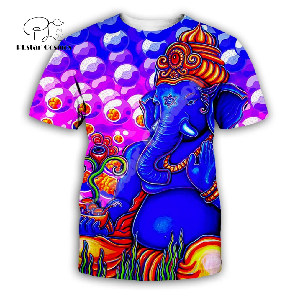 Футболка в стиле ретро с рисунком мандалы психоделической татуировки