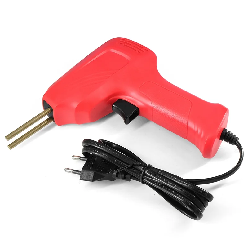 

Горячий степлер 50 Вт, пластиковый сварочный аппарат, тепловая пластиковая сварочная машина, бампер, паяльник, скобы, ремонт бампера, красная...