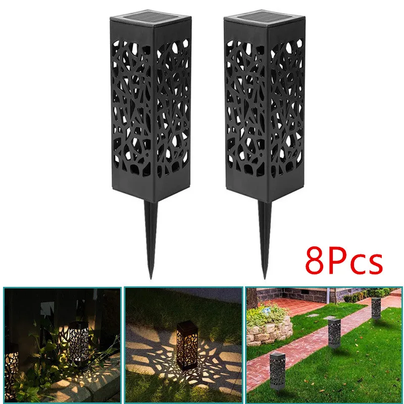

1/2/4/8pcs LED Solar Garden Light Outdoor Waterproof Lawn Light Pathway Landscape Lamp Solar Lamp For Home Yard Lawn