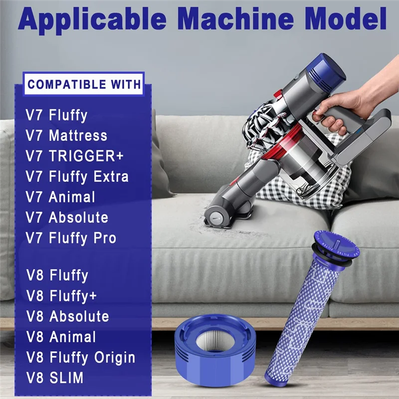 

Запчасти для пылесоса Dyson V7 V8, HEPA фильтр, совместимый с пылесосом
