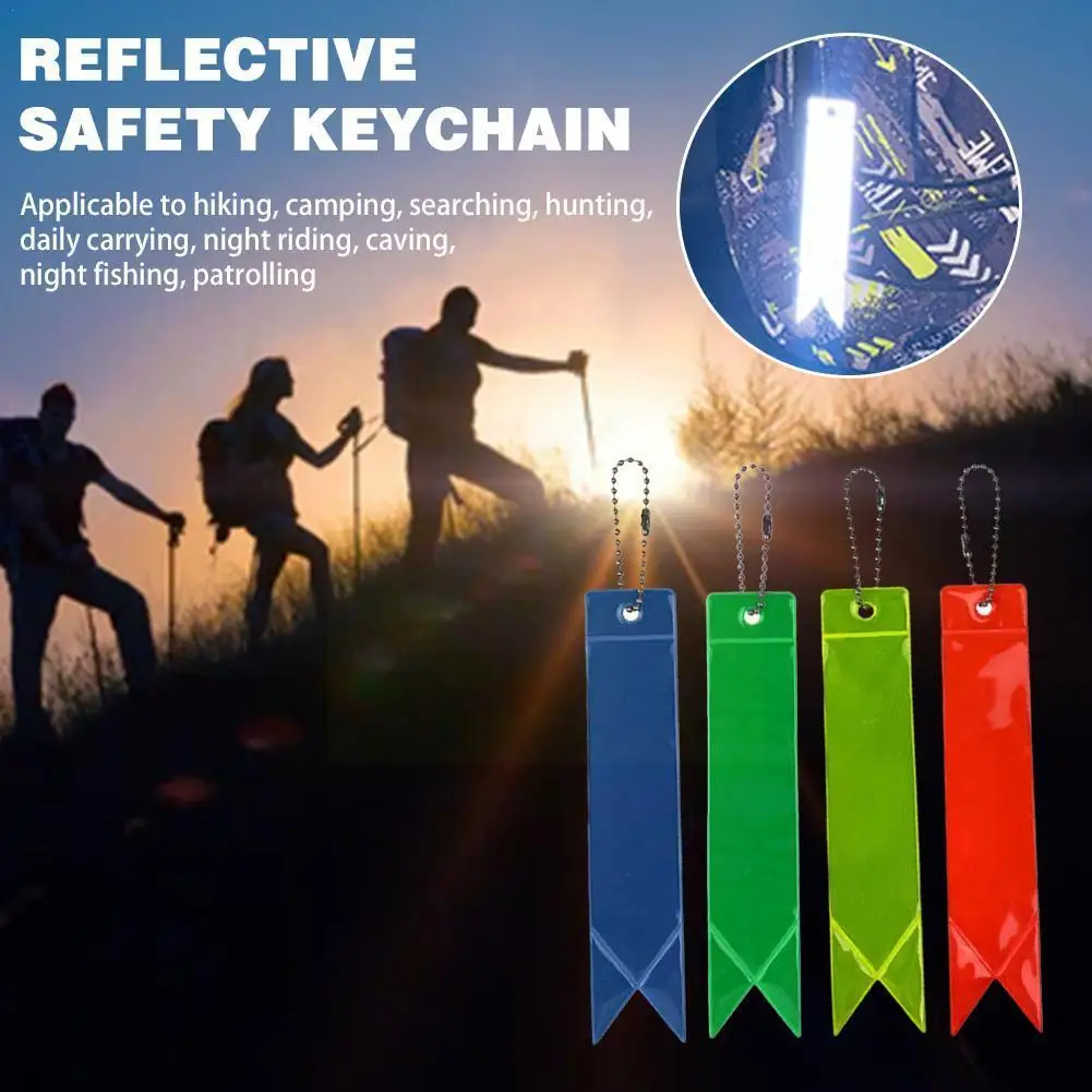 

Reflective Pendant Ribbon Pvc Reflective Bag Pendant Chain Luminous Y6y1