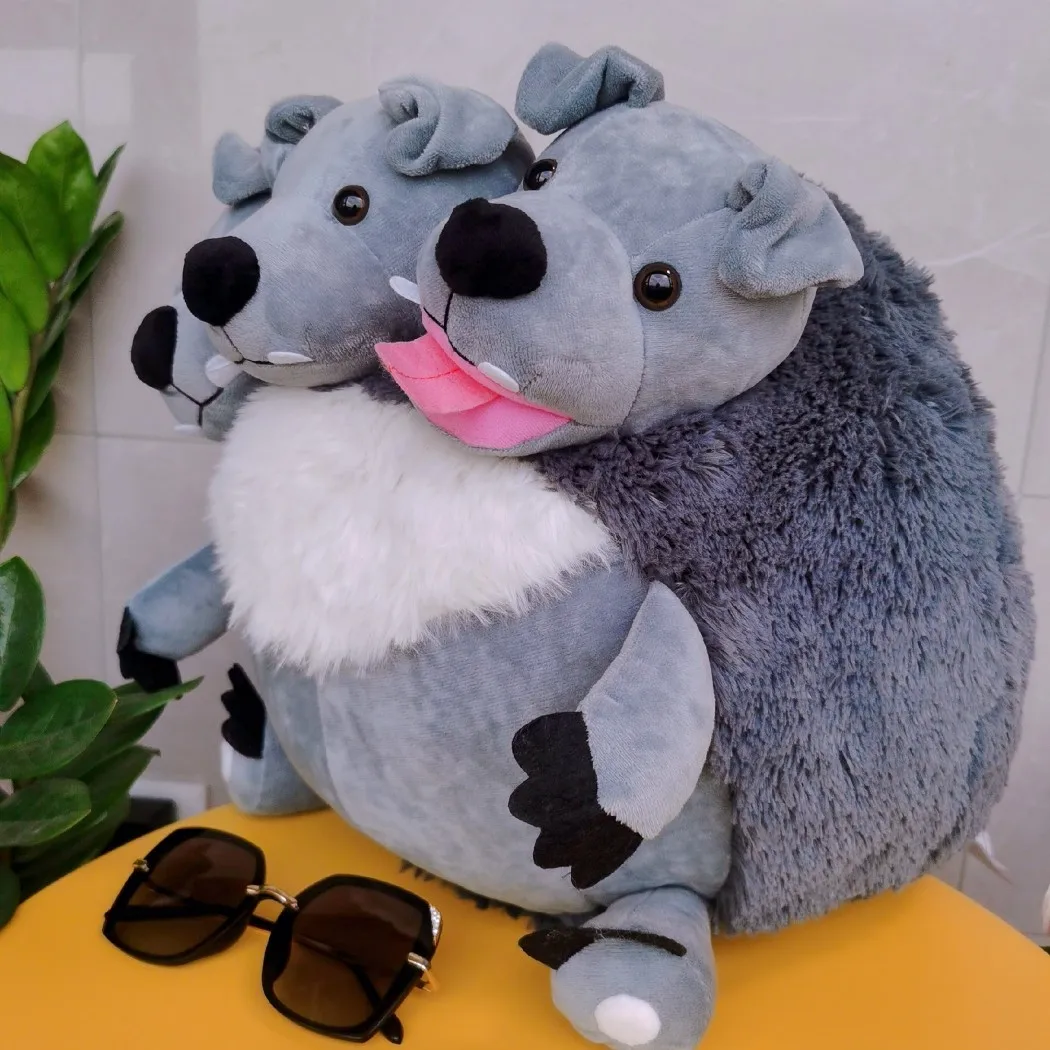 Трехсторонняя собака Cerberus 15 дюймов/40 см плюшевые игрушки-животные абсолютно
