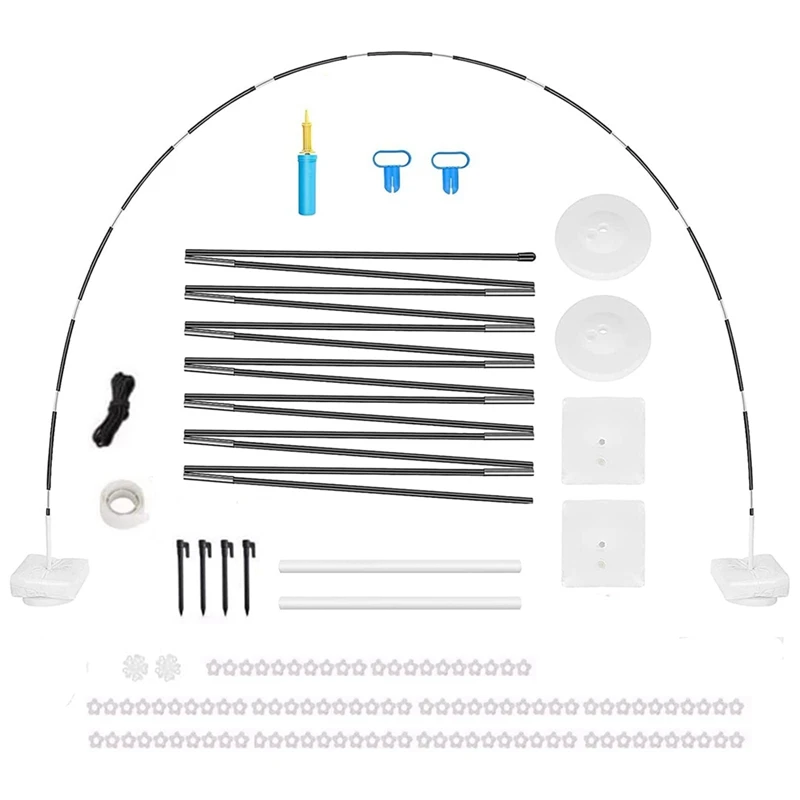 

76Piece Reusable Balloon Arch Kit 10FT Adjustable Balloon Arch Stand Set Frame For Decorations