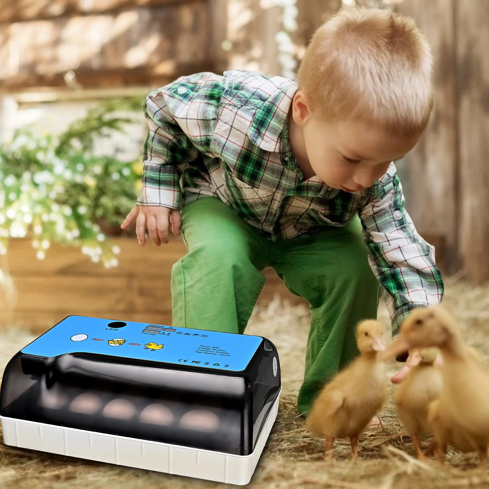 

9-35 Eggs Fully Automatic Digital Egg Incubator Poultry Hatcher Machine Chicken Incubators for Hatching Eggs Quail Duck Goose