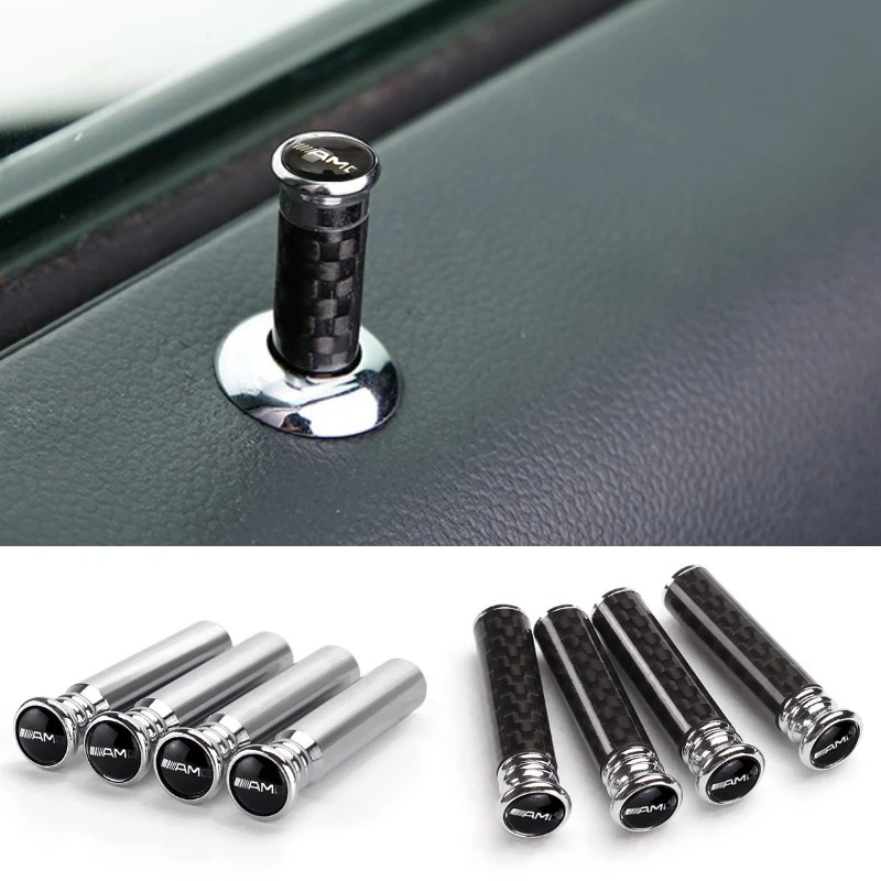 Автомобильная дверная булавка из углеродного волокна, ручка замка, булавка, крышка для Mercedes benz W203 W205 W204 W164 W140 W211 W124 W212, аксессуары