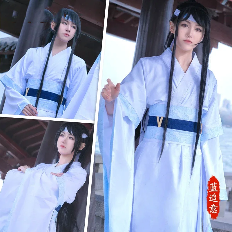 Фото Мужской парик Grandmaster of Demonic Cultivation, костюм на Хэллоуин, Mo Dao Zu Shi Lan Sizhui Lan Jingyi, карнавальный костюм, 2025, ГОРЯЧАЯ ПРОДАЖА №1