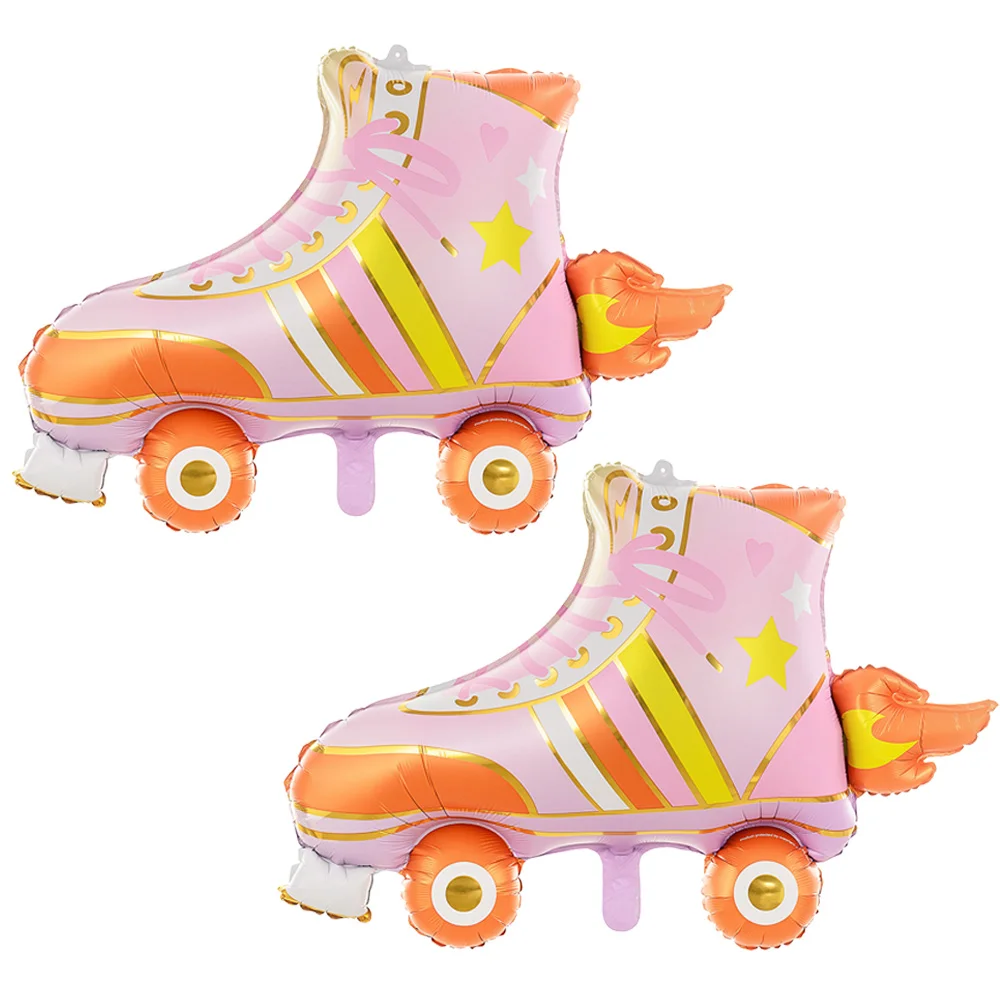 

2pcs Roller Skating Balloon 80s Party 90s Decor Disco Party Decorations Boys Girls Woman Birthday Supplies