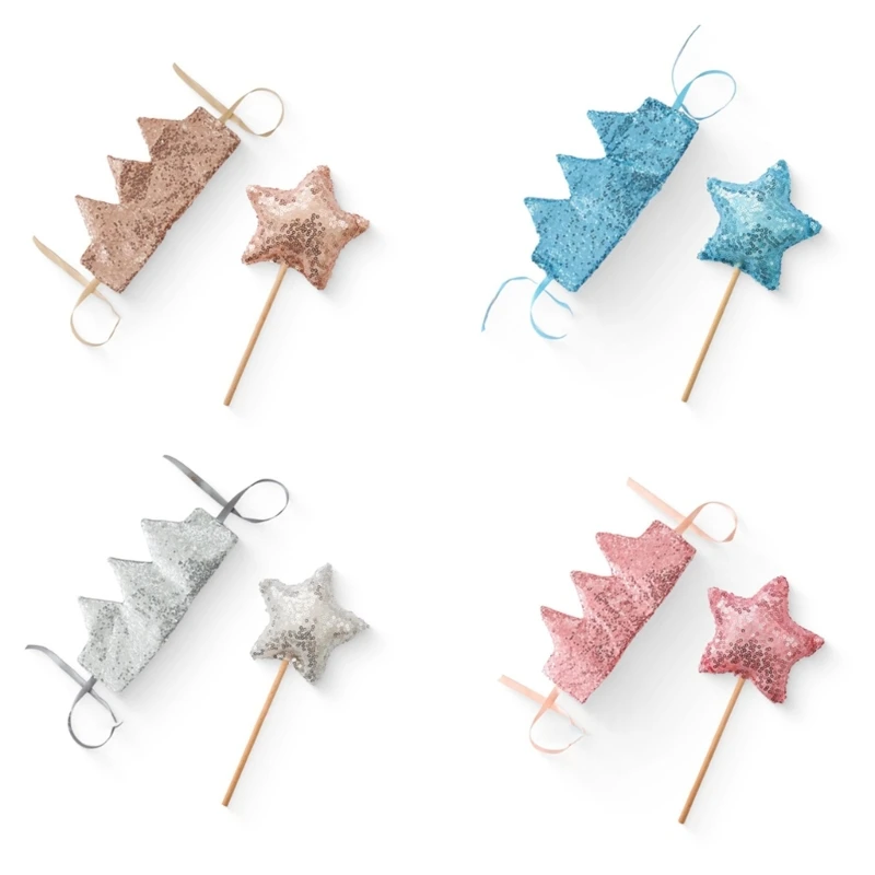 

Children Birthday Party Accessory Kids Hat Glittering Wand Let the Fun Begin