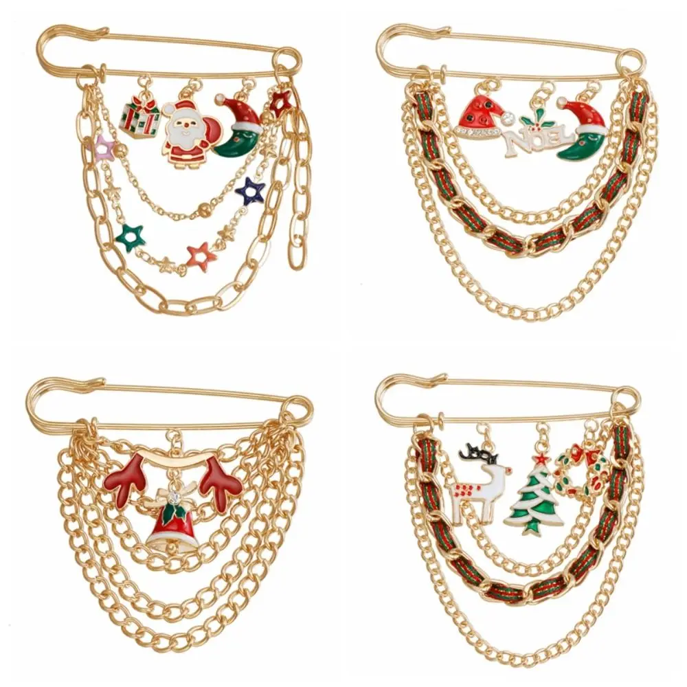 Простая мультяшная рождественская брошь снежинки снеговик пояс булавка