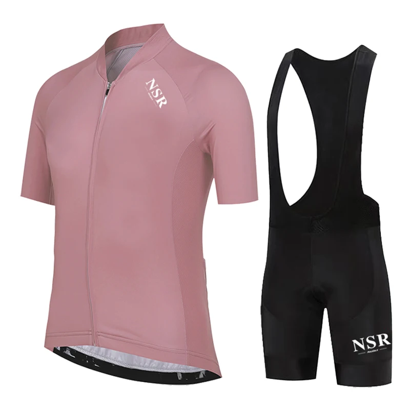 2023 NSR RAUDAX Mens Cycling Sets Pro Team Cycling Jerseys Road Bike Short Sleeves Bicycle Clothes Bib Shorts MTB Sport Clothing