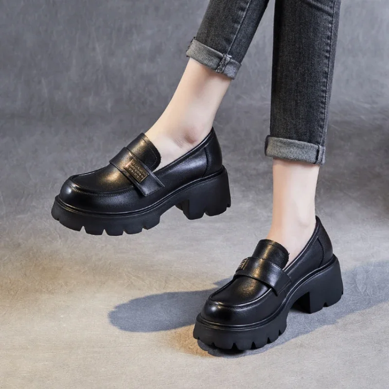 Koznoy/круглая весенняя женская обувь на танкетке 6 см в этническом стиле роскошная