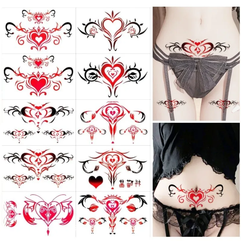 10 шт. водостойкие временные татуировки наклейки девушка 3d поддельные