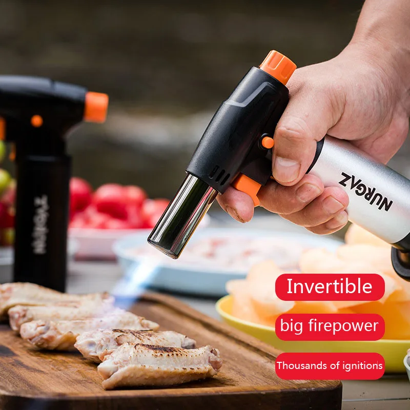 

Outdoor barbecue torch butane gas small torch repair welding torch home kitchen igniter can be inverted