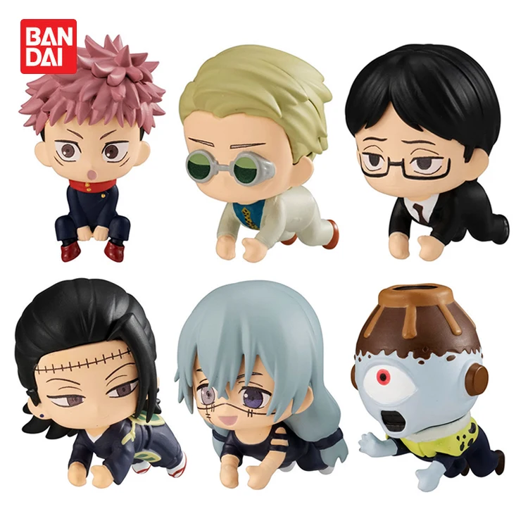 

Японские капсульные игрушки из аниме BANDAI Gachapon, фигурка из кабеля передачи данных Gacha juютсу Kaisen, украшения из USB-кабеля, фигурка фуксигуру Megumi