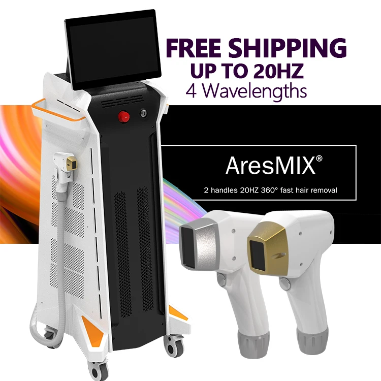 

IPL Diode Laser Four Wavelengths 20HZ 755 808 940 1064 Removal Device