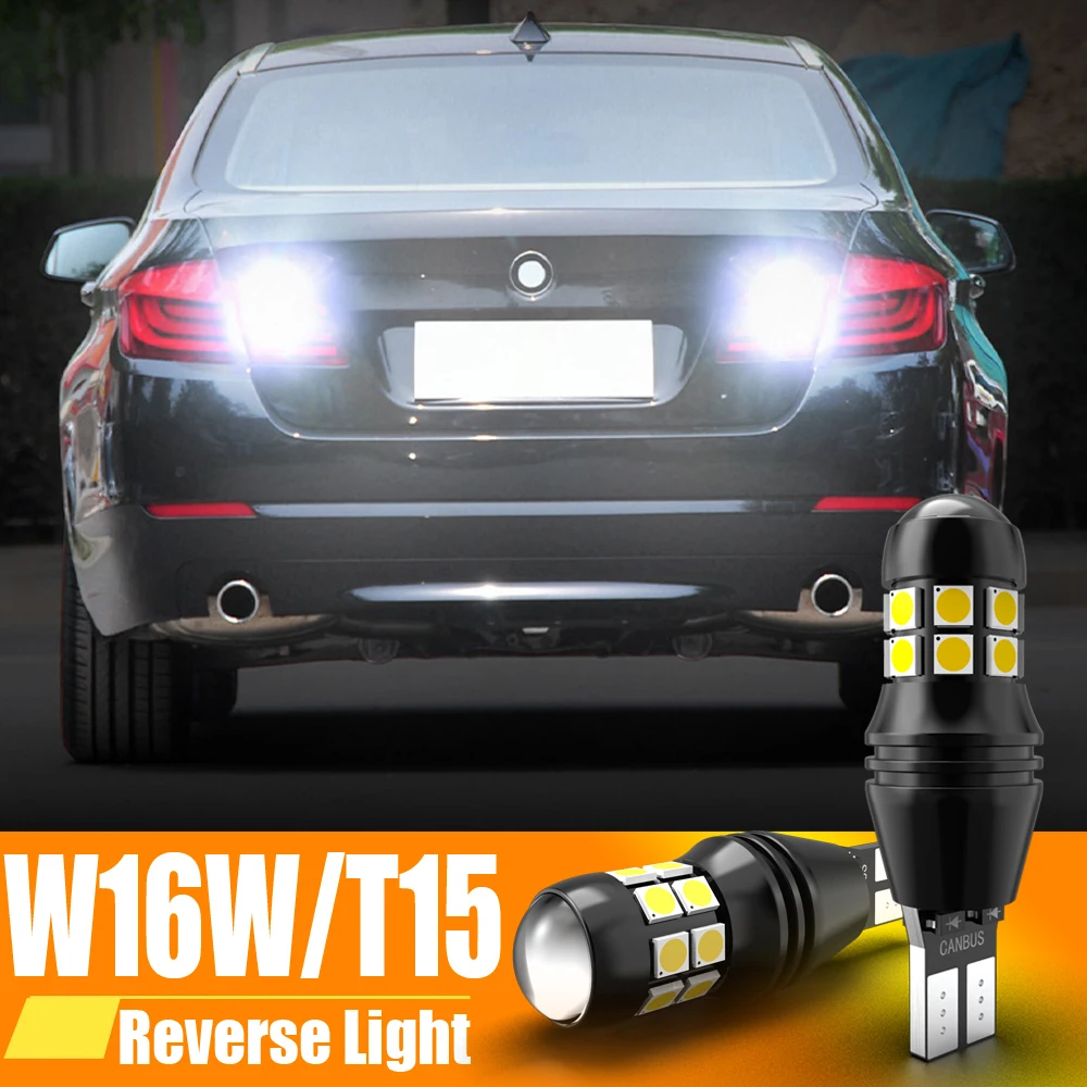 

Светодиодная лампа задсветильник хода W16W T15 921 912 Canbus для BMW E81 E87 E88 E82 E92 E90 E91 E60 F07 F11 E61 1 3 5 Series, 2 шт.