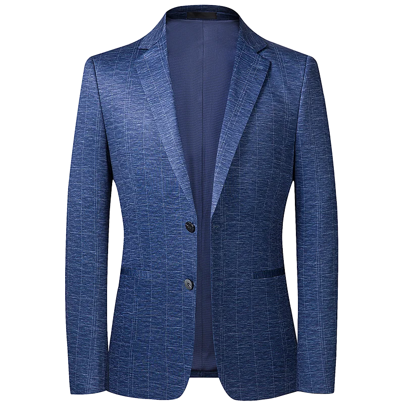 

Мужской Блейзер в британском стиле, Простой повседневный деловой элегантный пиджак для вечерние, приталенный силуэт, высокого качества
