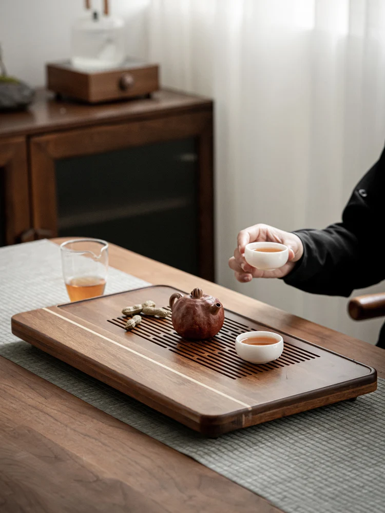 

Large Bamboo Tea Tray Drainage Dry Bubble Handmade Vintage Water Storage Tea Tray Tea Ceremony Plateau De Service Teaware 50