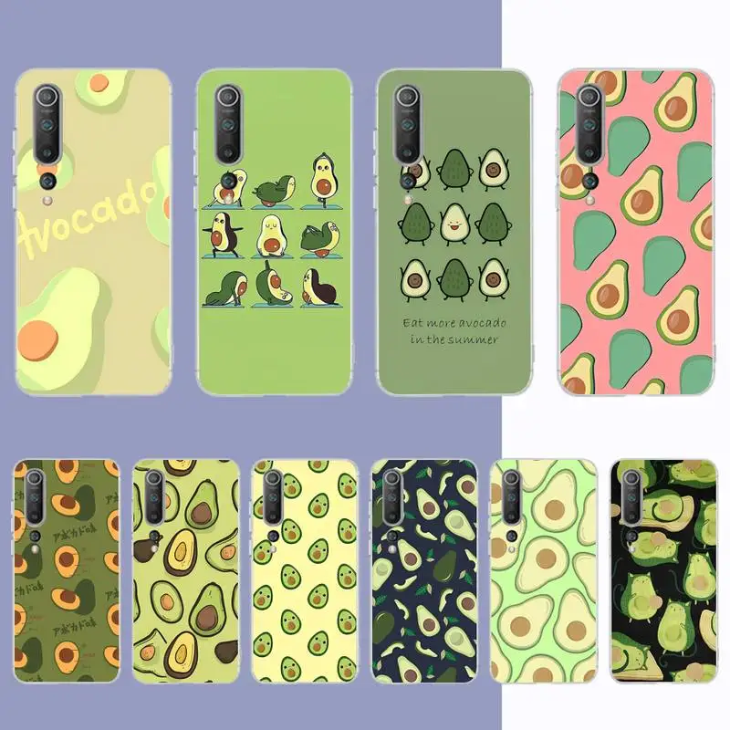 

Cute Cartoon Fruit Avocado Phone Case for Samsung S21 A10 for Redmi Note 7 9 for Huawei P30Pro Honor 8X 10i Cover