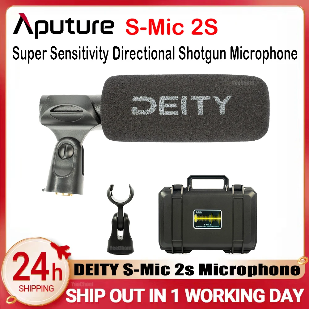 

Aputure Deity S-Mic 2S Super Sensitivity Directional Shotgun Microphone For Camera Low-noise Condenser Professional Accessories