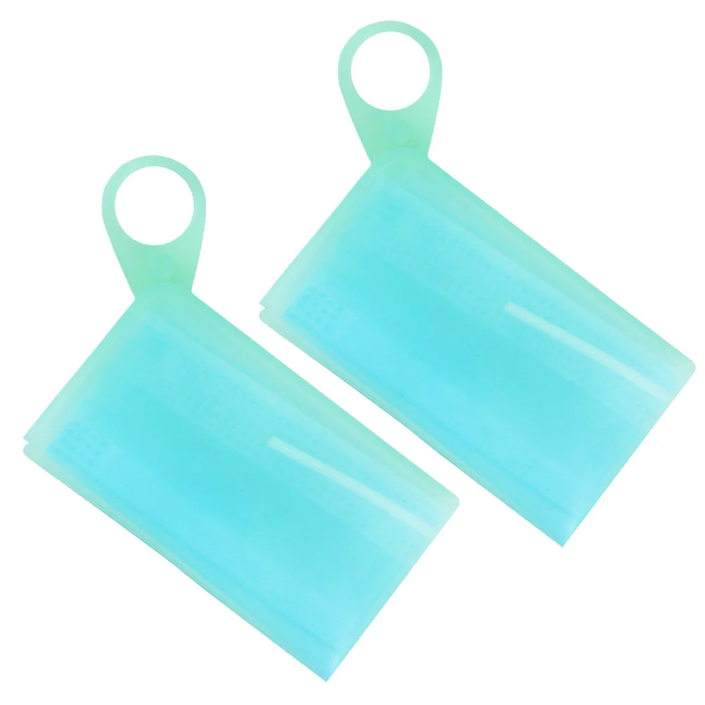 

Cover Face Storage Holder Box Clip Silicone Maskmouth Container Organizer Badge Safetyid Wet Waterproof Portable Use