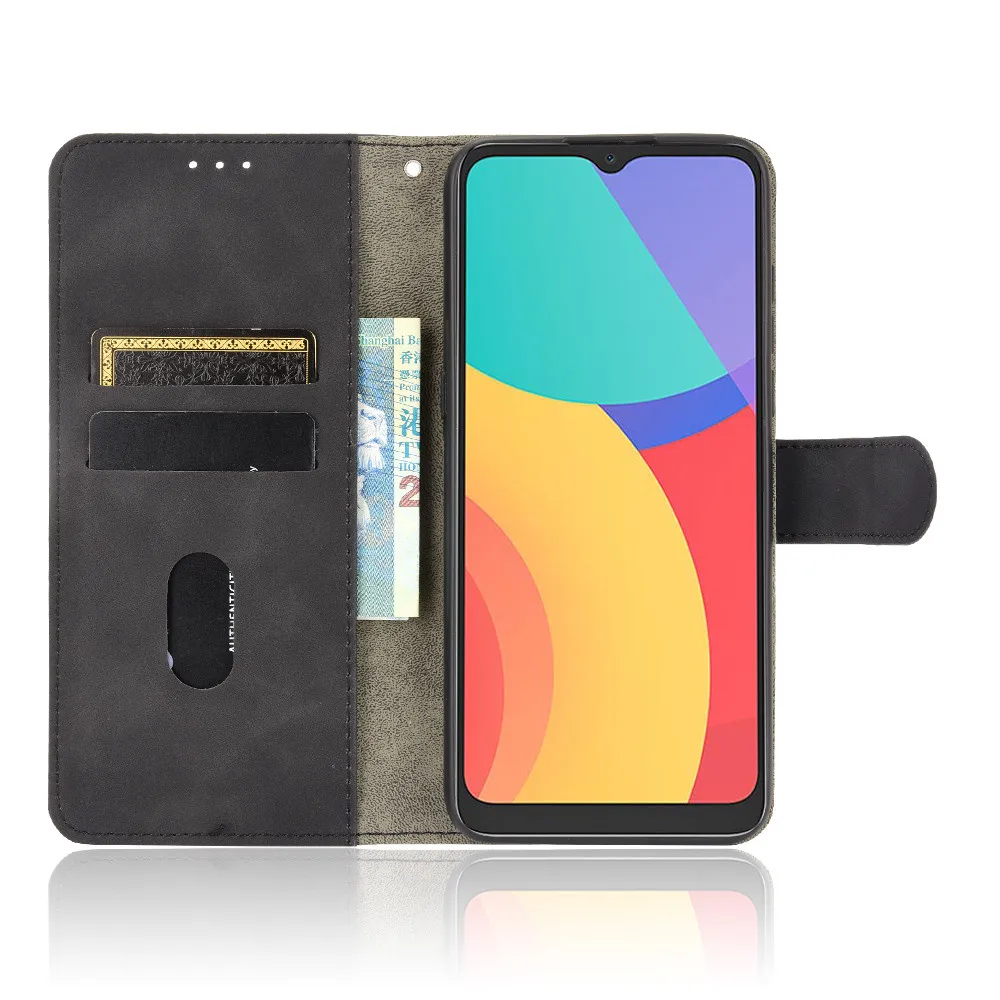 Чехол для Alcatel 1S 2021 роскошный флип-чехол из искусственной кожи с отделениями карт