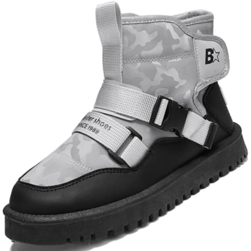 

Ботинки детские плюшевые на резиновой подошве, х/б