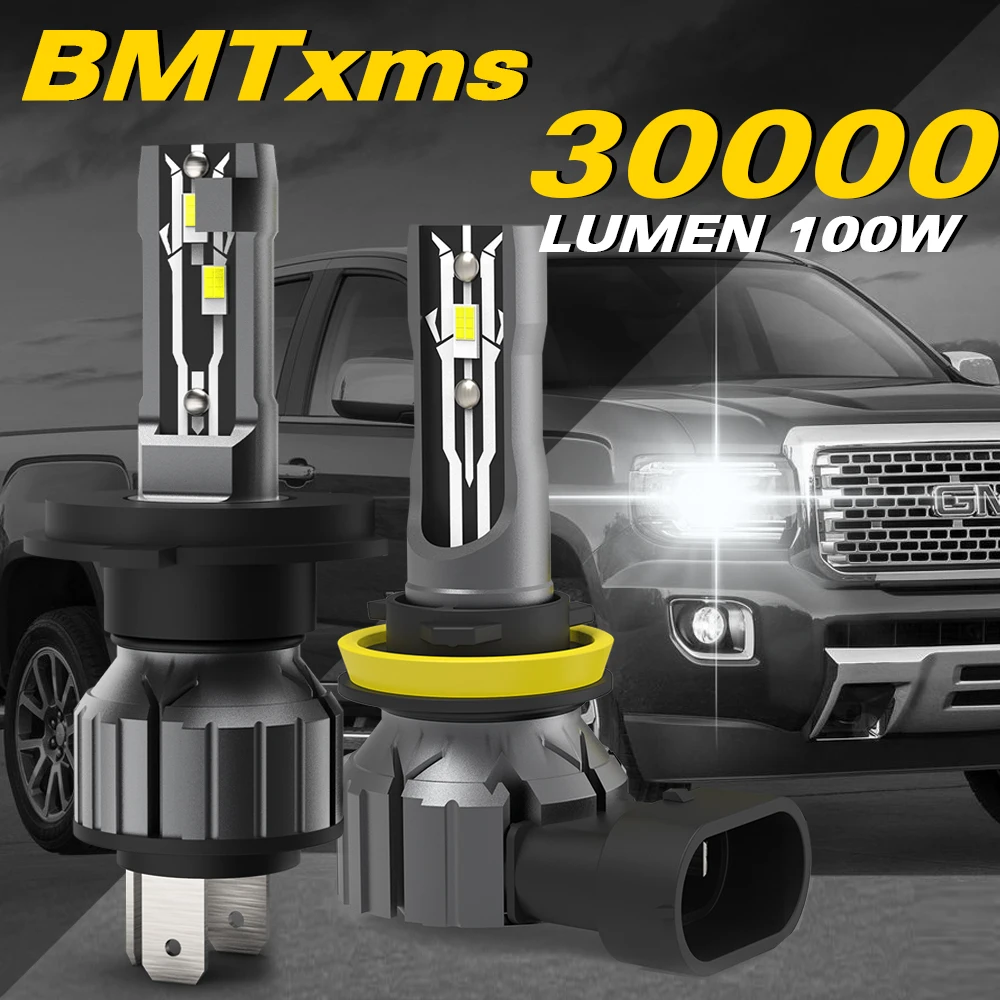 BMTxms E2 30000LM H4 9003 LED Headlamp H8 H9 H11 H16JP 9012 H7 H1 H3 9005 HB3 9006 HB4 881 880 H27W Focos led Auto For Toyota