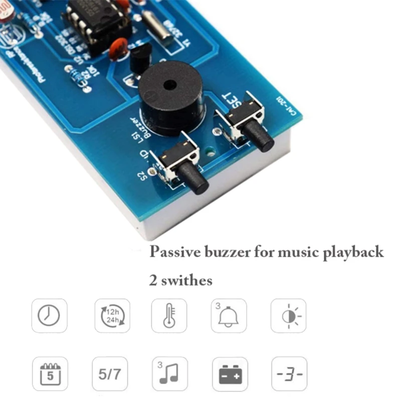 Комплект часов сделай сам 4-цифровая трубка светодиодный дисплей времени неделя