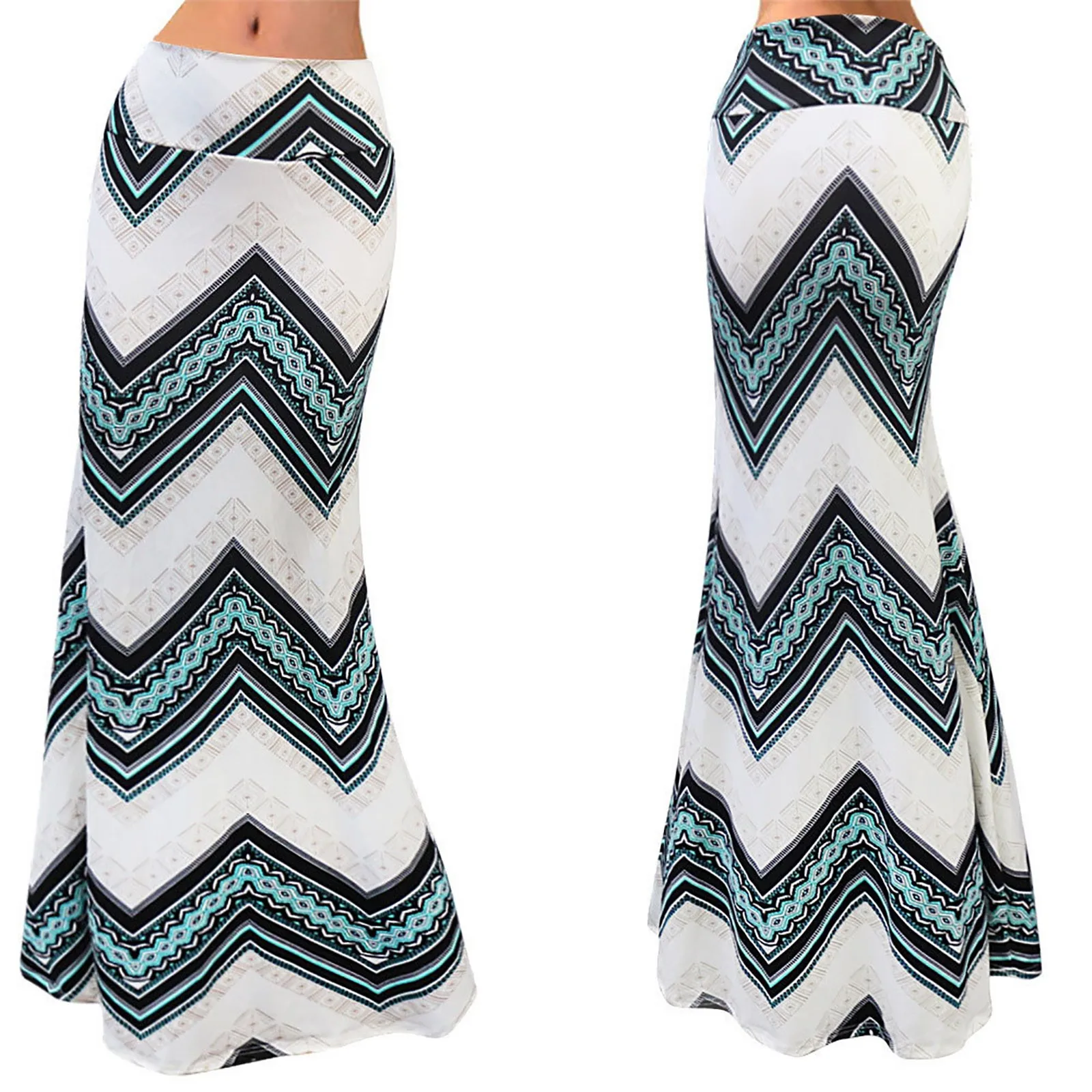 

Женские летние сексуальные юбки, юбки с высокой талией, богемное Макси вечернее платье, пляжная юбка с цветочным принтом змеиной кожи и леоп...