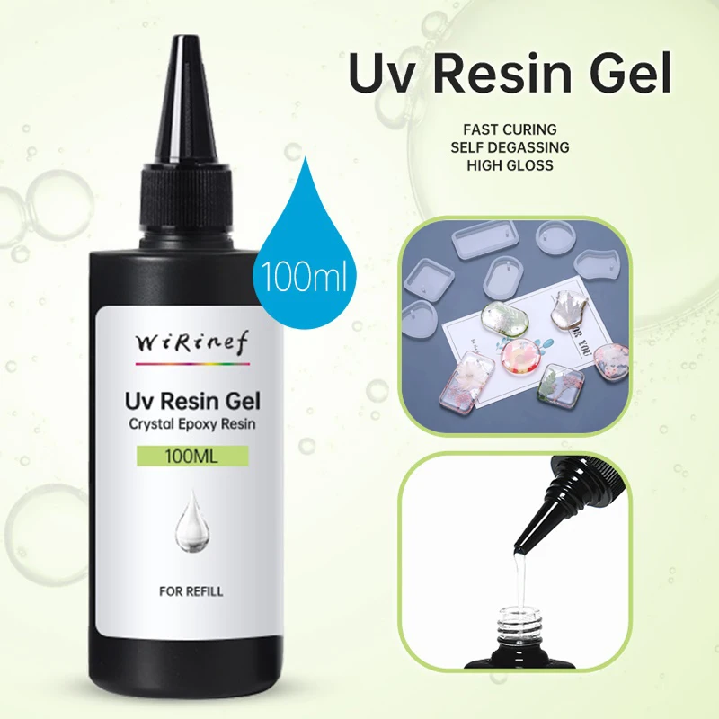 УФ-гель WiRinef 100 мл без протирания верхнее покрытие Базовое лак для ногтей жидкая