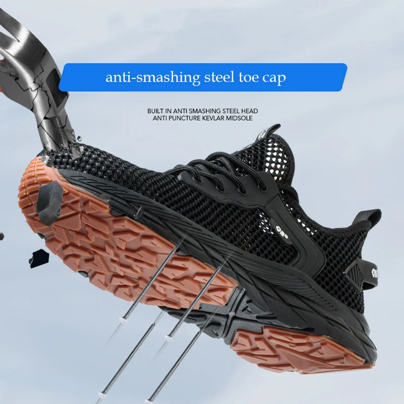 Waliantile/летняя дышащая защитная обувь для мужчин и женщин устойчивые к проколам