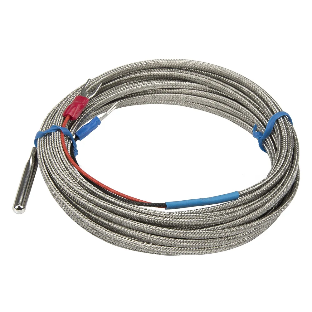 

FTARP02 K E type 5m high temperature resistance metal screening cable polish rod probe head thermocouple temperature sensor