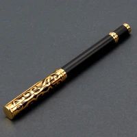 high quality luxury metal gel pen sculpture pattern roller pen office school stationary pen 1 0mm customized logo name gift