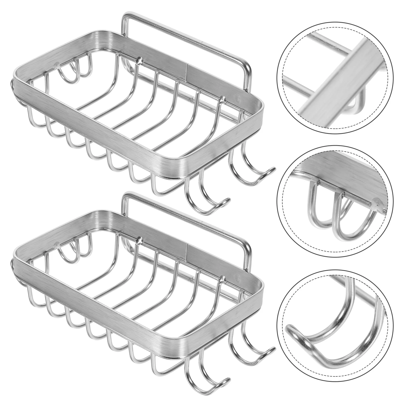 HOMEMAXS 2 шт. держатель для мыла из нержавеющей стали 304 лоток губки с бесследной