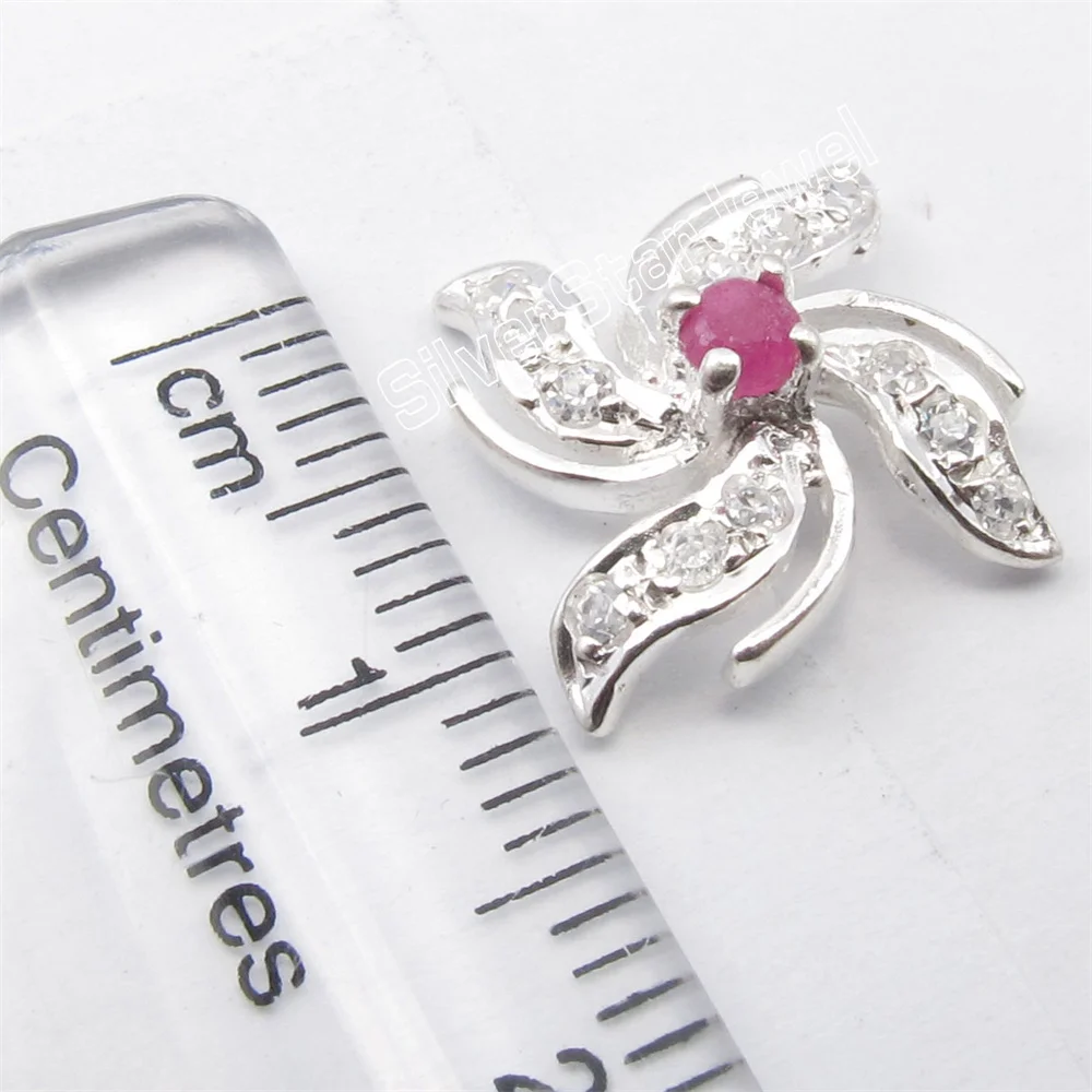 Many Color Semi-precious Stone   Plant  Stud Earrings