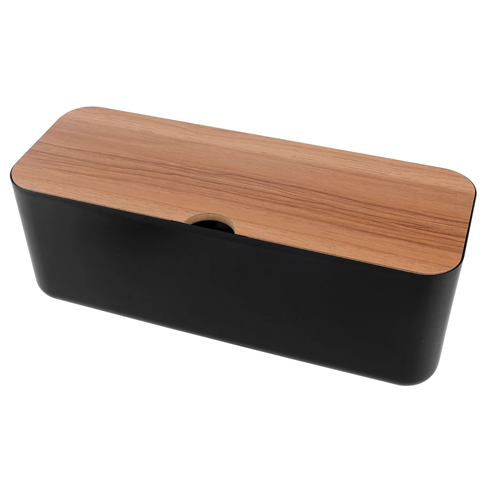 

Home Anti Dust Cable Storage Box Safety Socket Power Strip Organizer Charger Modern Wire Management Tidy Office Desktop