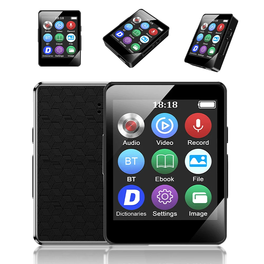 MP3 музыкальный плеер 8/16/32/64 ГБ Hi-Fi Bluetooth-совместимый MP3-плеер 5 0 для студентов с 1